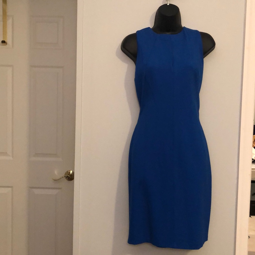 Sexy Royal blue Ralph Lauren keyhole dress